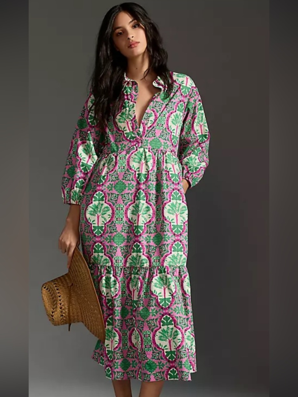Maeve by Anthropologie Bettina Tiered Dress size small